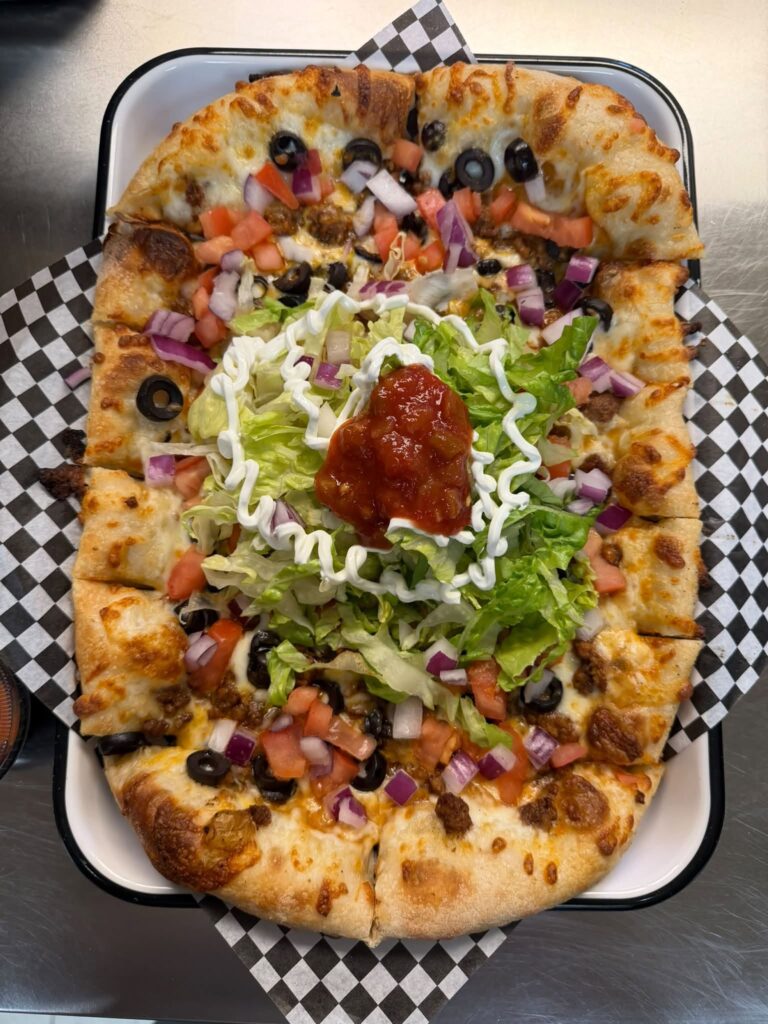 The Buck 25 Taco Pizza